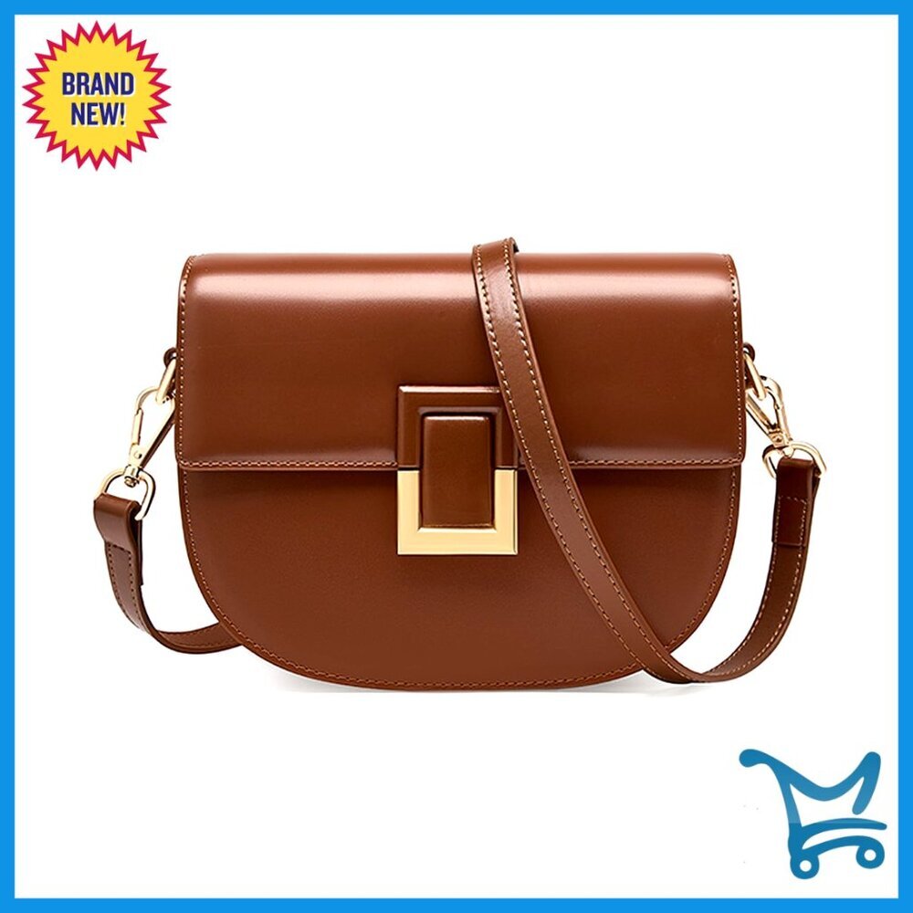 Large Capacity Genuine Leather Crossbody Shoulder Bag Satchel